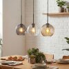Koyoto Hanglamp, Kogellampje, Hanglamp Amber, Duidelijk, Rookkleurig, 3-lichts