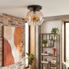Koyoto Plafondlamp, Kogellampje 25 cm Amber, Duidelijk, 1-licht