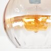Koyoto Plafondlamp, Kogellampje 25 cm Amber, Duidelijk, 1-licht