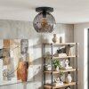 Koyoto Plafondlamp, Kogellampje 25 cm Rookkleurig, 1-licht
