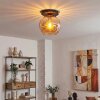 Koyoto Plafondlamp, Kogellampje 25 cm Amber, 1-licht