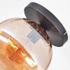 Koyoto Plafondlamp, Kogellampje 25 cm Amber, 1-licht