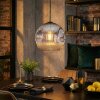 Ripoll Hanglamp, Kogellampje, Hanglamp Chroom, Duidelijk, Rookkleurig, 1-licht