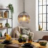 Ripoll Hanglamp, Kogellampje, Hanglamp Duidelijk, Rookkleurig, 1-licht