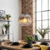 Ripoll Hanglamp, Kogellampje, Hanglamp Duidelijk, Rookkleurig, 1-licht