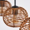 Mulstrand Hanglamp, Hanglamp Bruin, 3-lichts