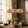 Bauro Hanglamp, Hanglamp Natuurlijke kleuren, 3-lichts
