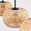 Bauro Hanglamp, Hanglamp Natuurlijke kleuren, 3-lichts