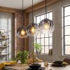 Koyoto Hanglamp, Hanglamp Duidelijk, Rookkleurig, 3-lichts