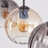 Koyoto Hanglamp, Hanglamp Amber, Duidelijk, Rookkleurig, 3-lichts