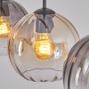 Koyoto Hanglamp, Hanglamp Amber, Duidelijk, Rookkleurig, 3-lichts