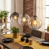 Koyoto Hanglamp, Hanglamp 20 cm Amber, Duidelijk, Rookkleurig, 3-lichts