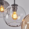 Koyoto Hanglamp, Hanglamp 20 cm Amber, Duidelijk, Rookkleurig, 3-lichts