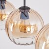 Koyoto Hanglamp, Hanglamp Amber, Duidelijk, 3-lichts