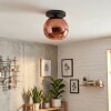 Koyoto Plafondlamp, Kogellampje 25 cm Koperkleurig, 1-licht