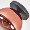Koyoto Plafondlamp, Kogellampje 25 cm Duidelijk, Koperkleurig, 1-licht