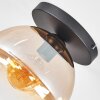 Koyoto Plafondlamp, Kogellampje 25 cm Amber, Duidelijk, 1-licht