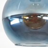 Koyoto Plafondlamp, Kogellampje 25 cm Blauw, 1-licht