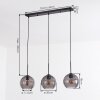 Koyoto Hanglamp, Hanglamp Rookkleurig, 3-lichts