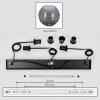 Koyoto Hanglamp, Hanglamp Rookkleurig, 3-lichts