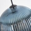 Koyoto Hanglamp, Kogellampje, Hanglamp 30 cm Blauw, Groen, Koperkleurig, 3-lichts