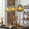 Koyoto Hanglamp, Kogellampje, Hanglamp 30 cm Groen, 3-lichts