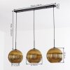 Koyoto Hanglamp, Kogellampje, Hanglamp 30 cm Goud, 3-lichts