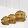 Koyoto Hanglamp, Kogellampje, Hanglamp 30 cm Goud, 3-lichts