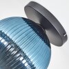 Koyoto Plafondlamp, Kogellampje 25 cm Blauw, 1-licht
