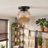 Ripoll Plafondlamp, Kogellampje Amber, 1-licht