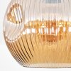 Ripoll Plafondlamp, Kogellampje Amber, 1-licht