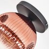 Ripoll Plafondlamp, Kogellampje Duidelijk, Koperkleurig, 1-licht