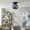Ripoll Plafondlamp, Kogellampje Blauw, 1-licht