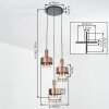 Traak Hanglamp, Hanglamp Zwart, 3-lichts