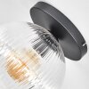 Koyoto Plafondlamp, Kogellampje 25 cm Duidelijk, 1-licht
