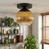 Koyoto Plafondlamp, Kogellampje 26 cm Goud, Duidelijk, 1-licht