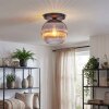 Koyoto Plafondlamp, Kogellampje 26 cm Duidelijk, Rookkleurig, 1-licht