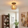 Koyoto Plafondlamp, Kogellampje 30 cm Amber, 1-licht