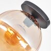 Koyoto Plafondlamp, Kogellampje 30 cm Amber, 1-licht