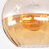 Koyoto Plafondlamp, Kogellampje 30 cm Amber, 1-licht