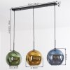 Koyoto Hanglamp, Kogellampje, Hanglamp 30 cm Blauw, Goud, Groen, 3-lichts