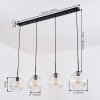 Ripoll Hanglamp, Kogellampje, Hanglamp Duidelijk, 4-lichts