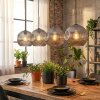 Ripoll Hanglamp, Kogellampje, Hanglamp Rookkleurig, 4-lichts