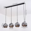 Ripoll Hanglamp, Kogellampje, Hanglamp Rookkleurig, 4-lichts