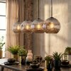 Ripoll Hanglamp, Kogellampje, Hanglamp Chroom, Rookkleurig, 4-lichts