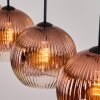 Ripoll Hanglamp, Kogellampje, Hanglamp Duidelijk, Koperkleurig, 4-lichts