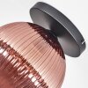 Koyoto Plafondlamp, Kogellampje 25 cm Koperkleurig, 1-licht