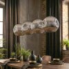 Ripoll Hanglamp, Kogellampje, Hanglamp Chroom, Rookkleurig, 4-lichts