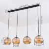 Ripoll Hanglamp, Kogellampje, Hanglamp Amber, 4-lichts