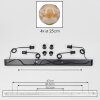 Ripoll Hanglamp, Kogellampje, Hanglamp Amber, 4-lichts